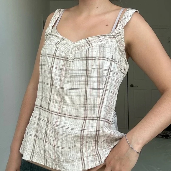 PLAID CAMI TOP - Picture 2 of 6